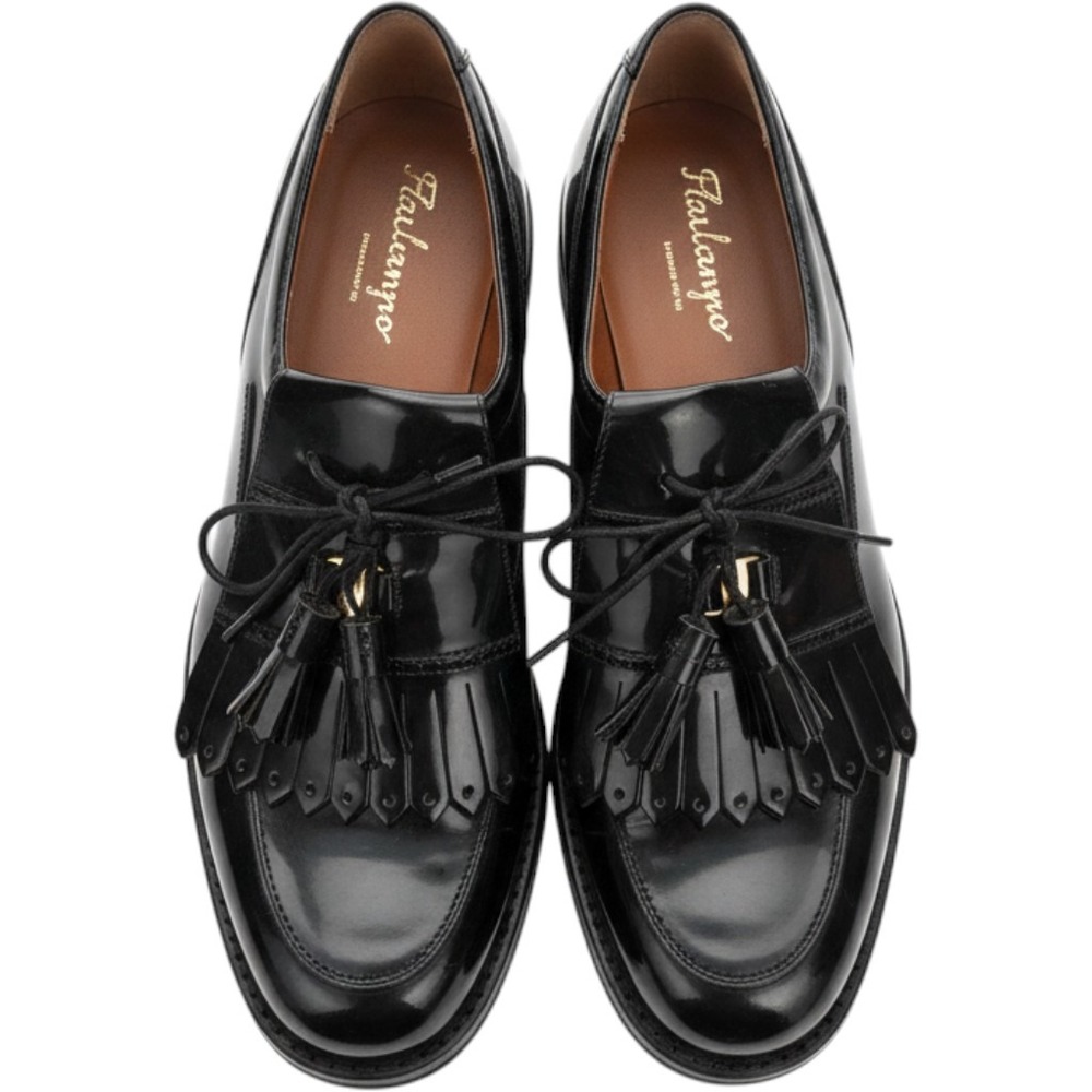 Salvatore Ferragamo Sport Golf Shoes Womens 9 AA Black Patent Leather Kiltie